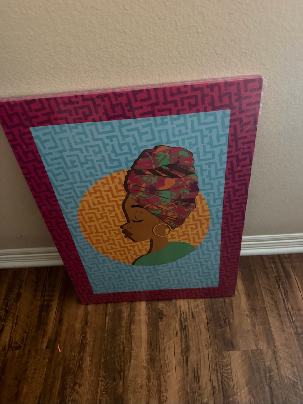 Bundle of 3 Vibrant African Profile Canvas Wall Art black paperparty Multicolor